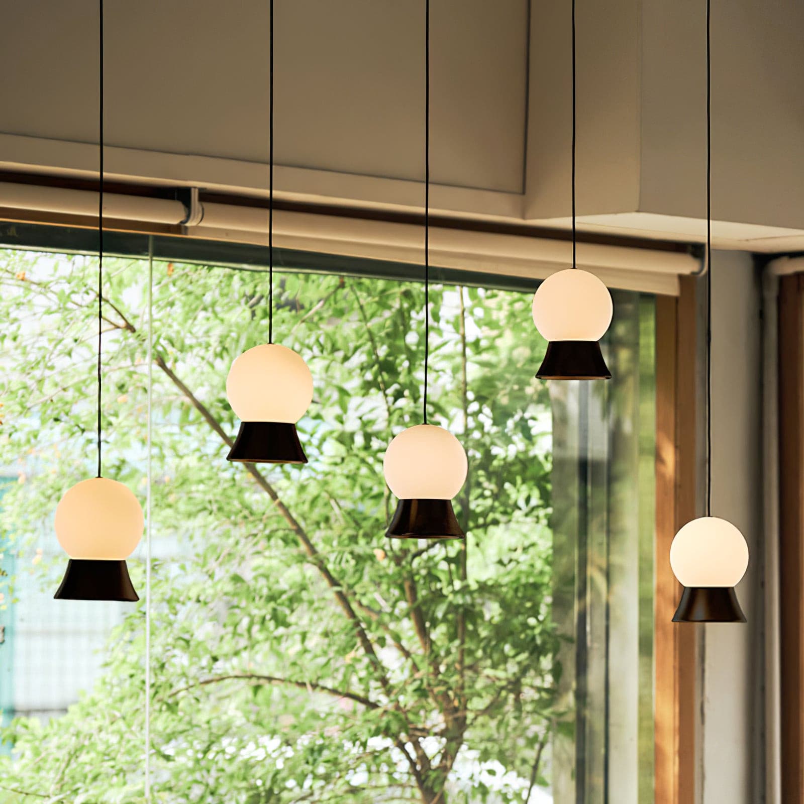 WINSTANLEY HANGING LIGHT WITH GEOMETRIC SHADE