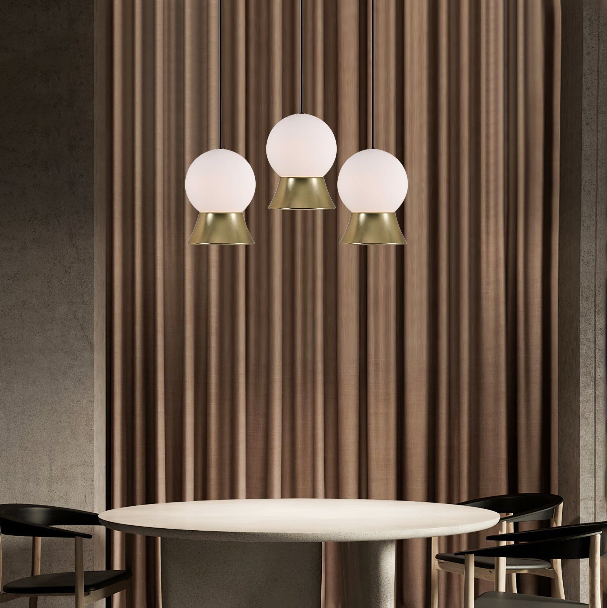 WINSTANLEY HANGING LIGHT WITH GEOMETRIC SHADE