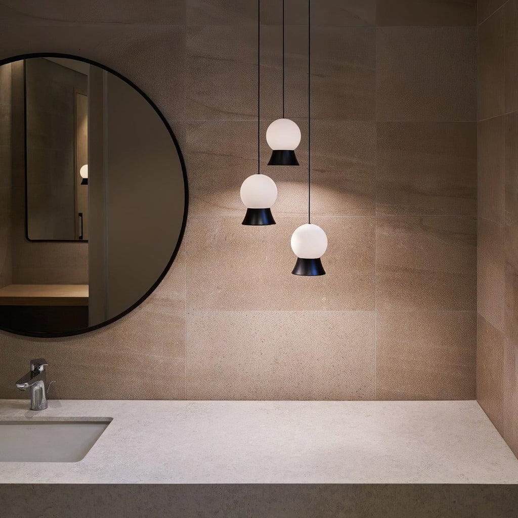 WINSTANLEY HANGING LIGHT WITH GEOMETRIC SHADE