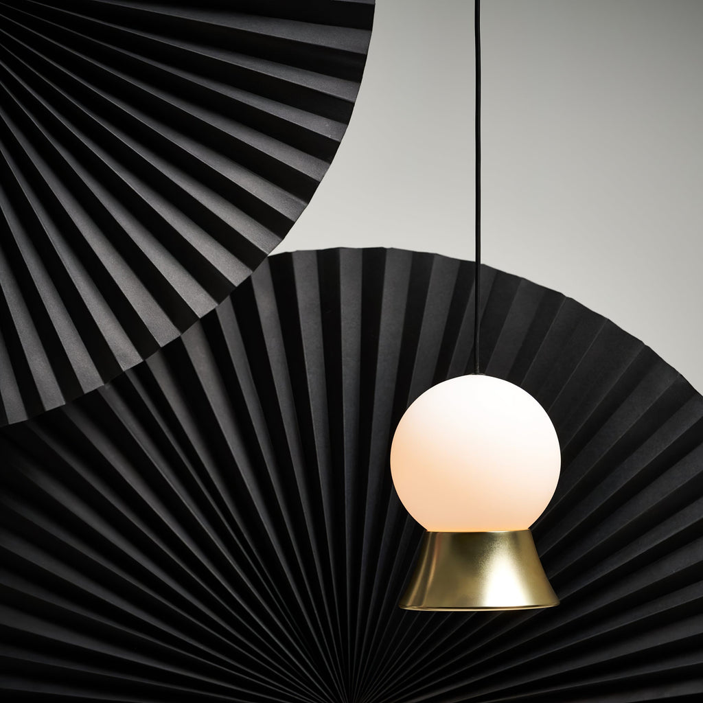 WINSTANLEY HANGING LIGHT WITH GEOMETRIC SHADE
