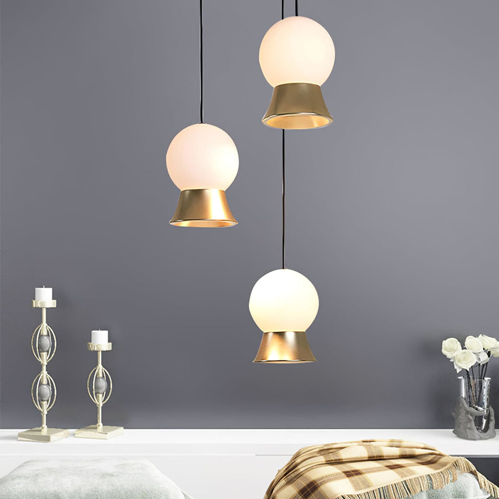 WINSTANLEY HANGING LIGHT WITH GEOMETRIC SHADE