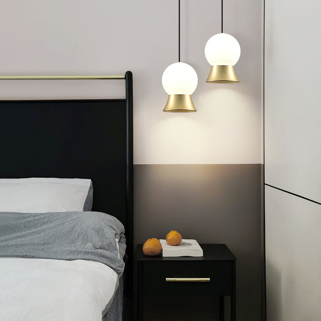 WINSTANLEY HANGING LIGHT WITH GEOMETRIC SHADE