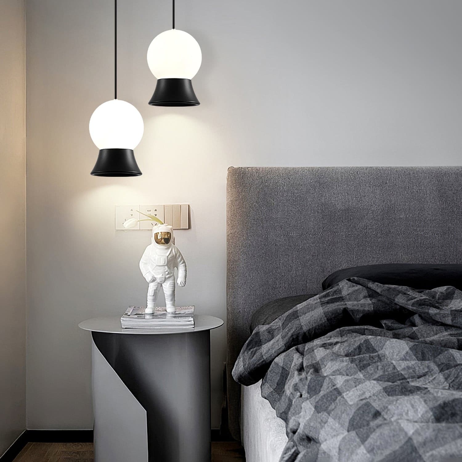WINSTANLEY HANGING LIGHT WITH GEOMETRIC SHADE