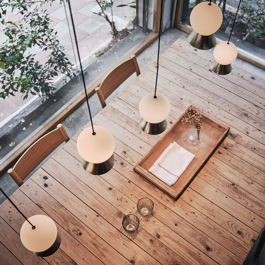 WINSTANLEY HANGING LIGHT WITH GEOMETRIC SHADE