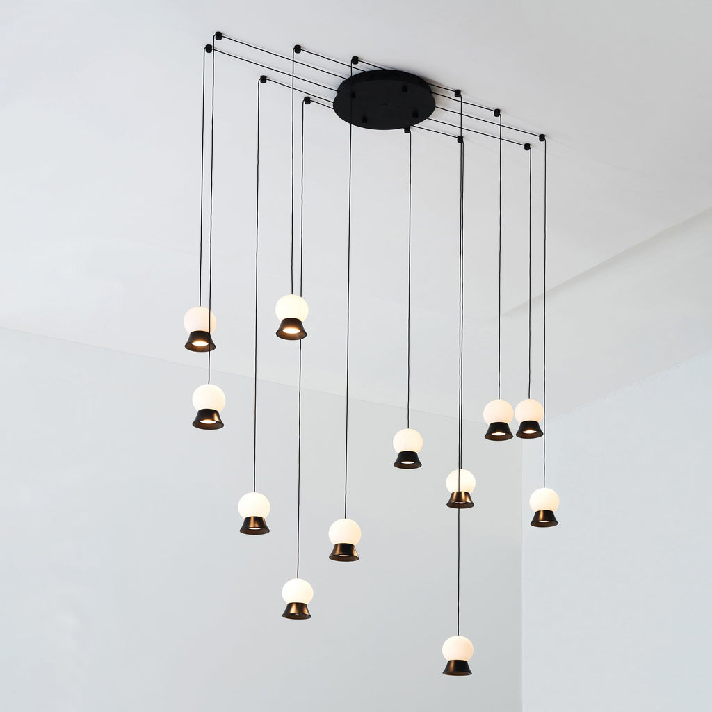 WINSTANLEY HANGING LIGHT WITH GEOMETRIC SHADE