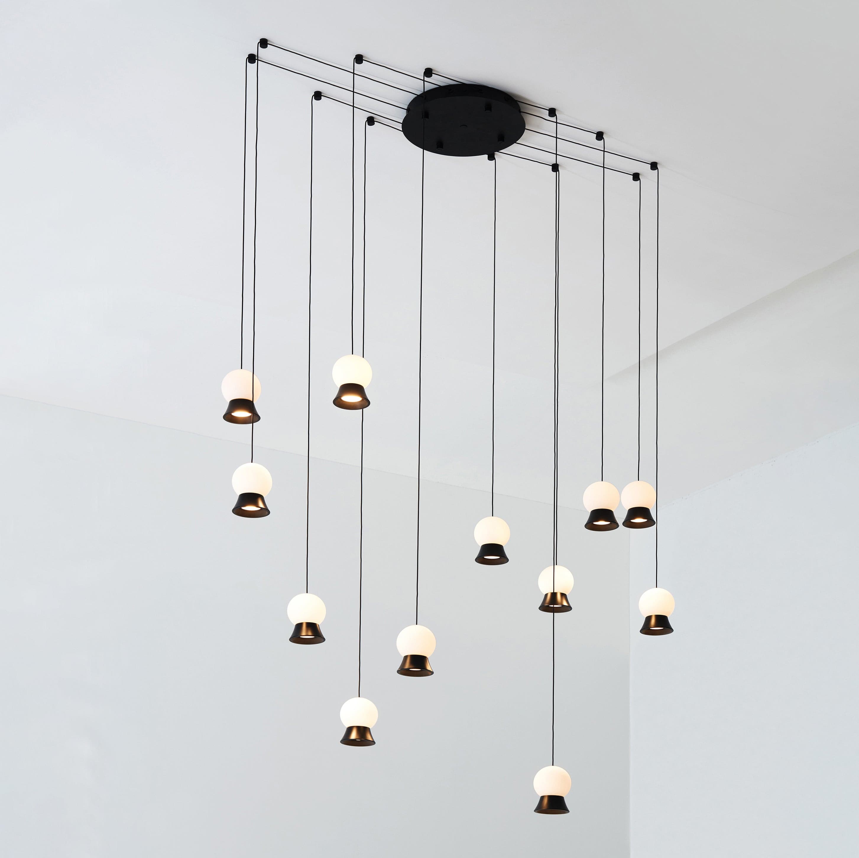 WINSTANLEY HANGING LIGHT WITH GEOMETRIC SHADE