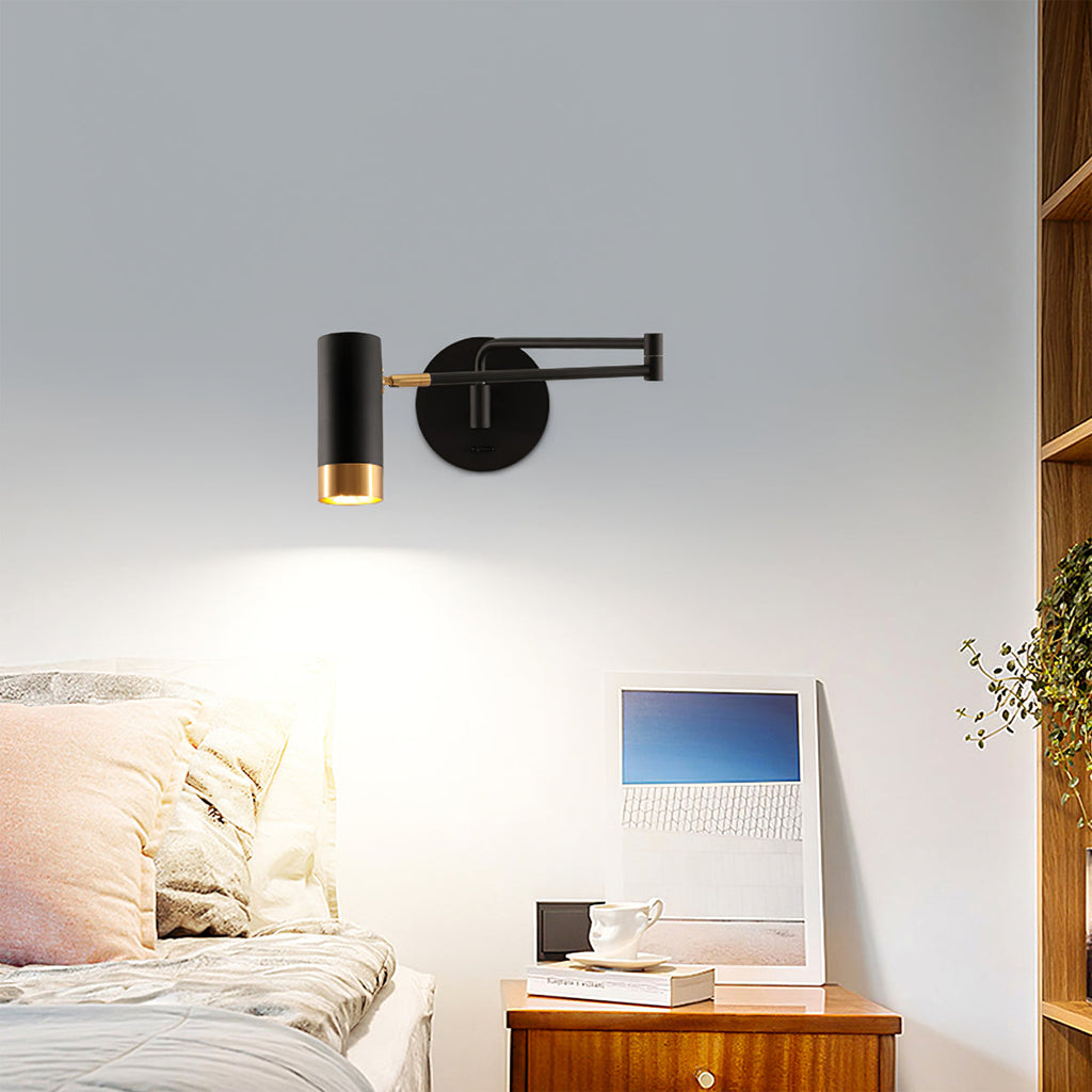 CHARLESTON SWINGING ARM WALL LIGHT