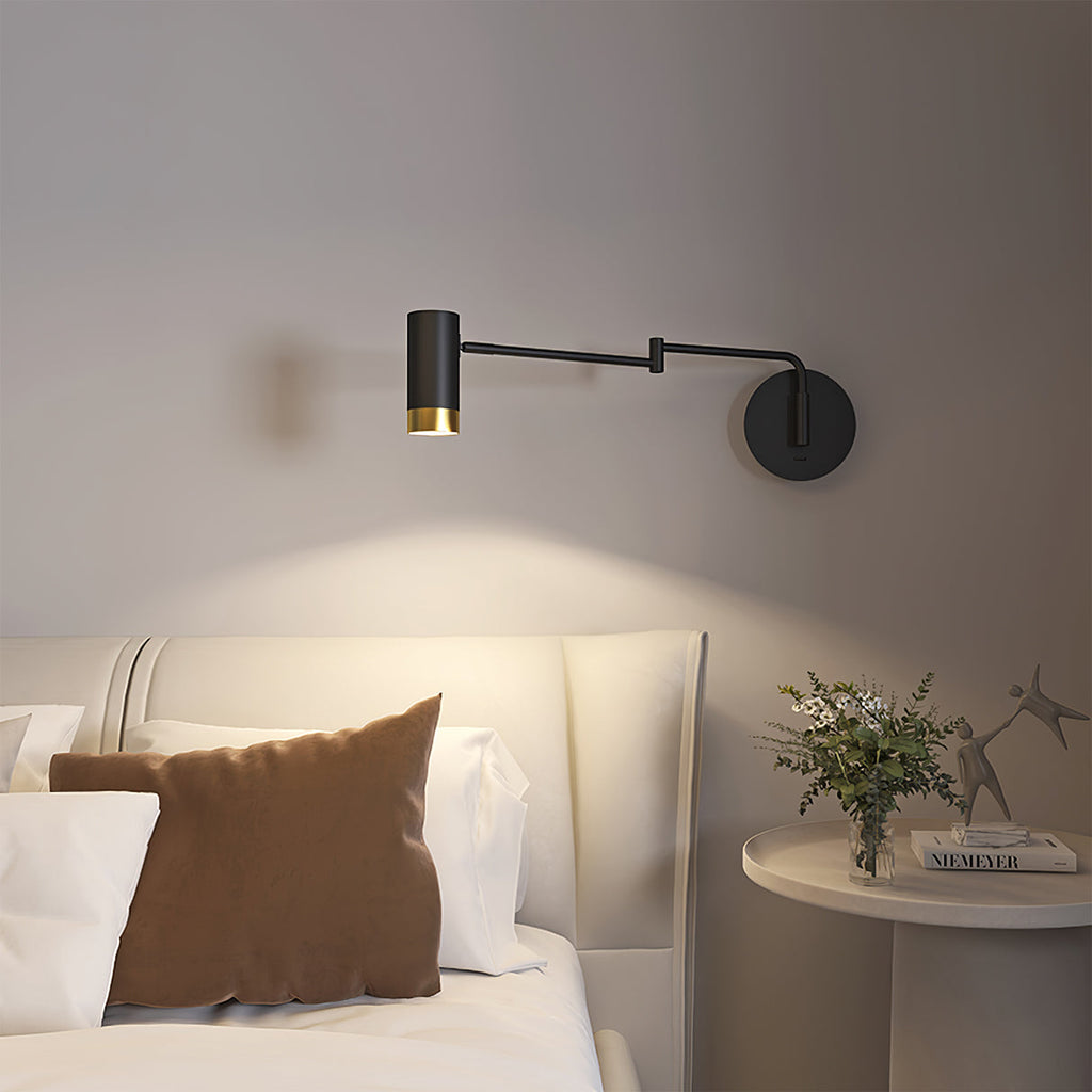 CHARLESTON SWINGING ARM WALL LIGHT
