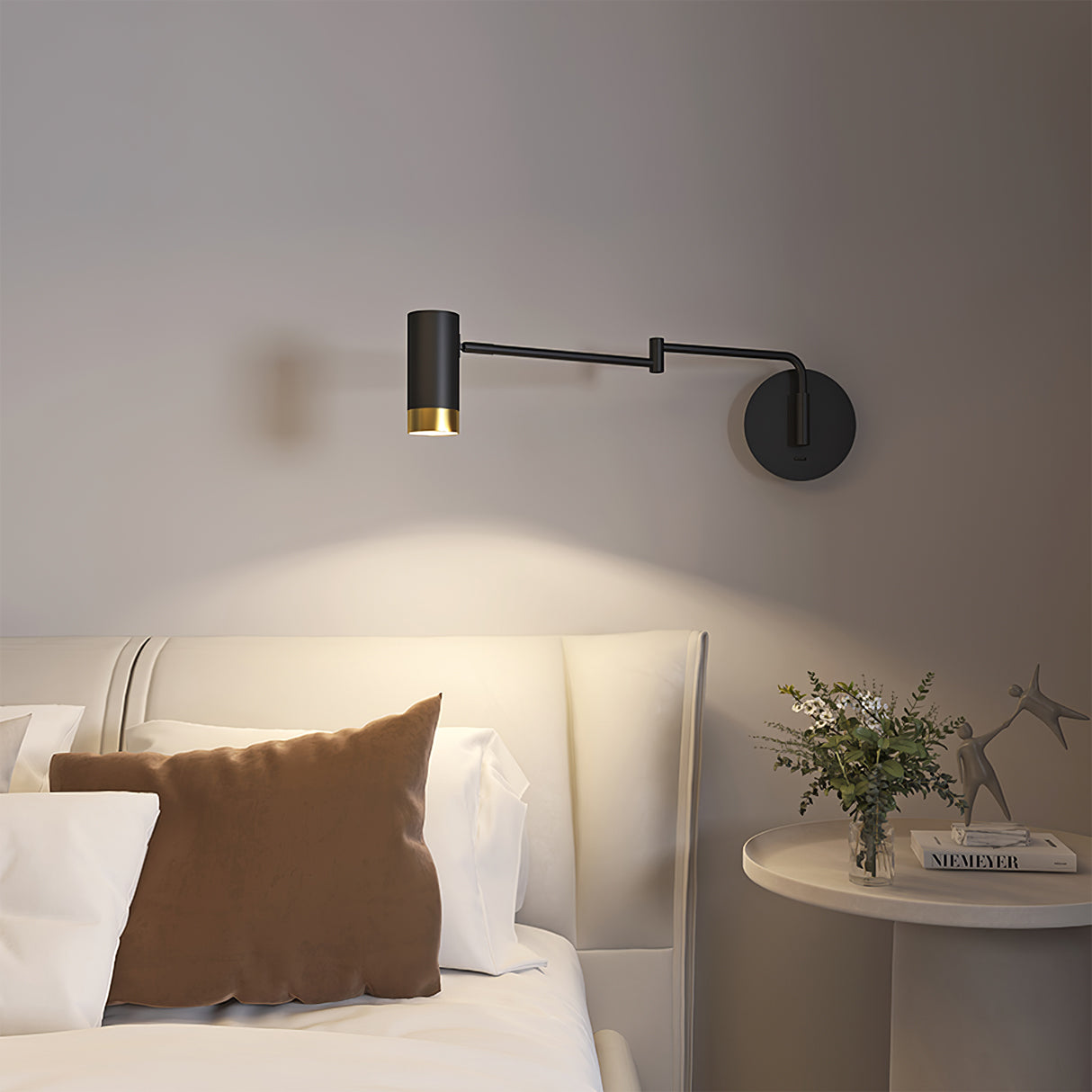 CHARLESTON SWINGING ARM WALL LIGHT