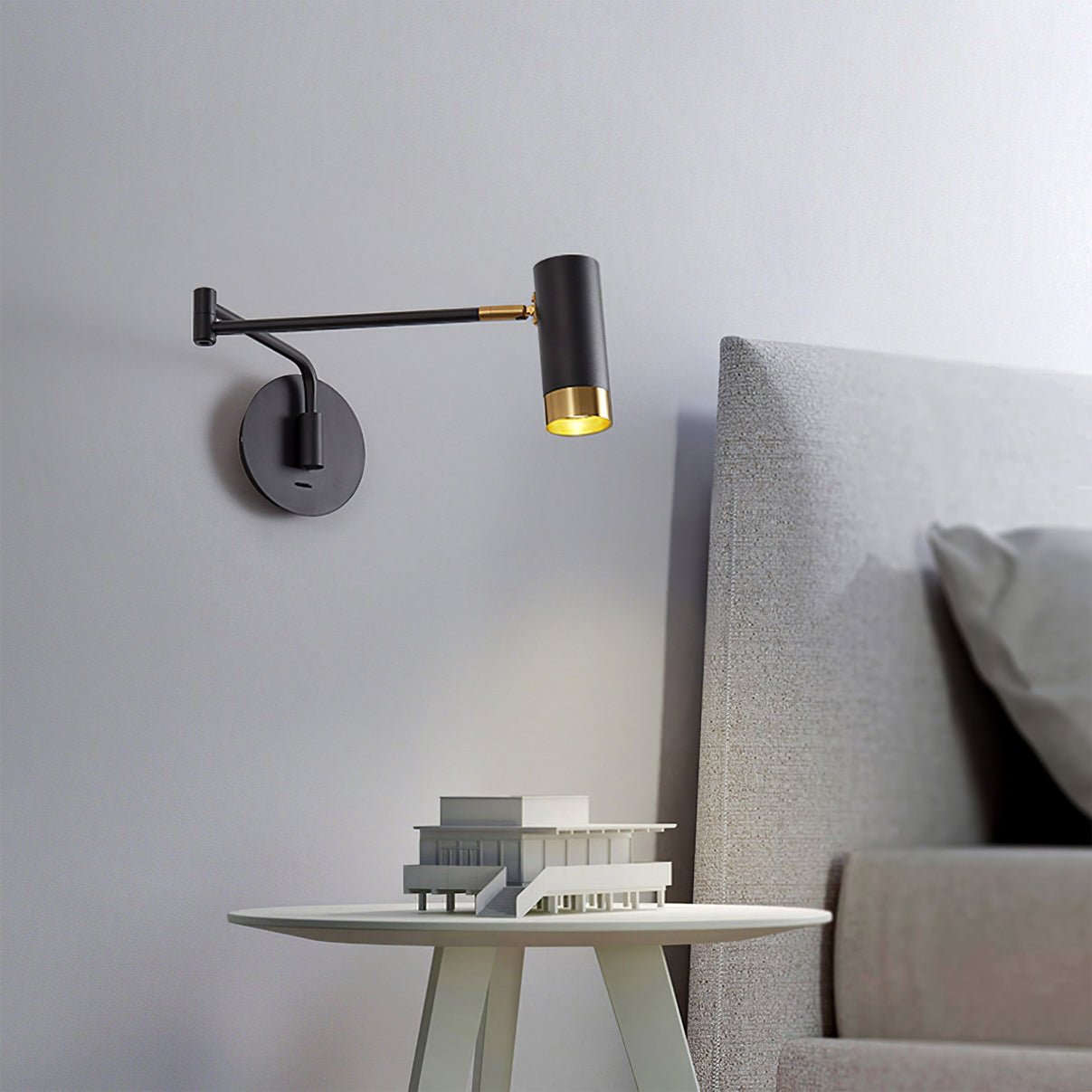 CHARLESTON SWINGING ARM WALL LIGHT