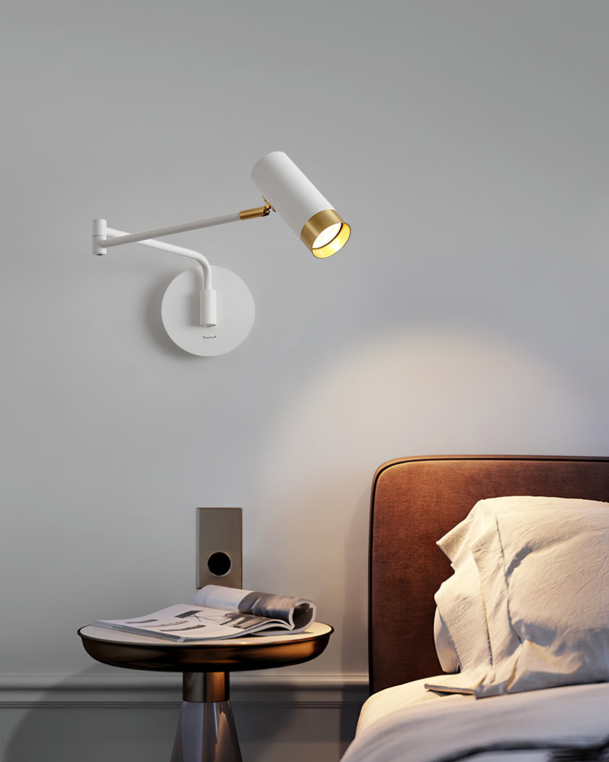 CHARLESTON SWINGING ARM WALL LIGHT