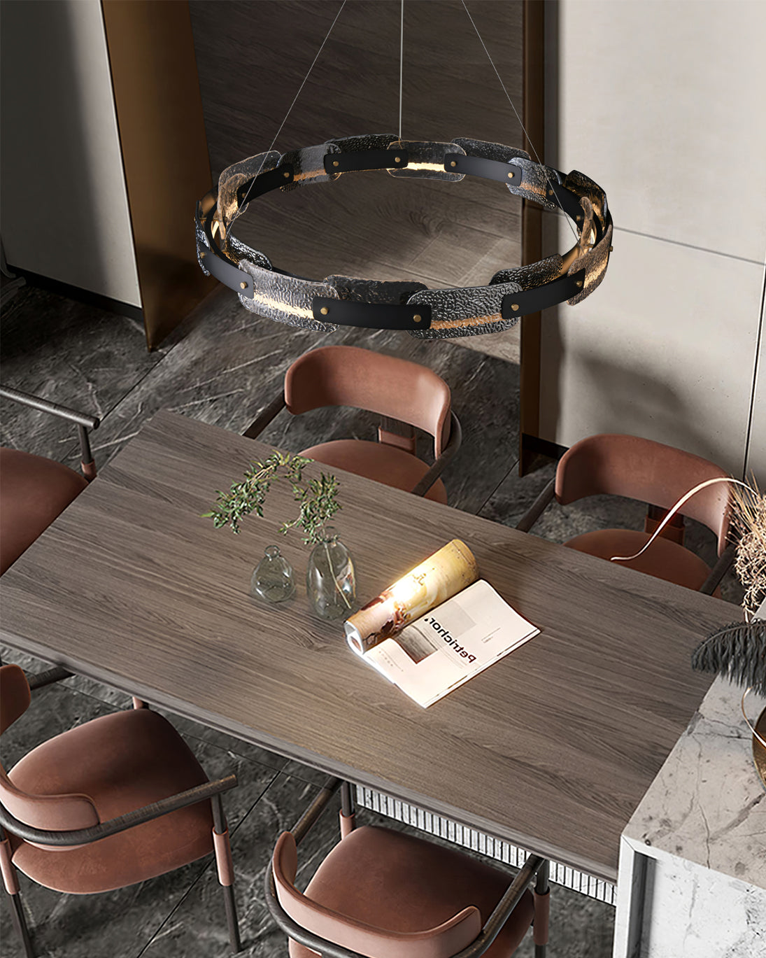 RAVENHURST CRYSTAL FUSION CHANDELIER