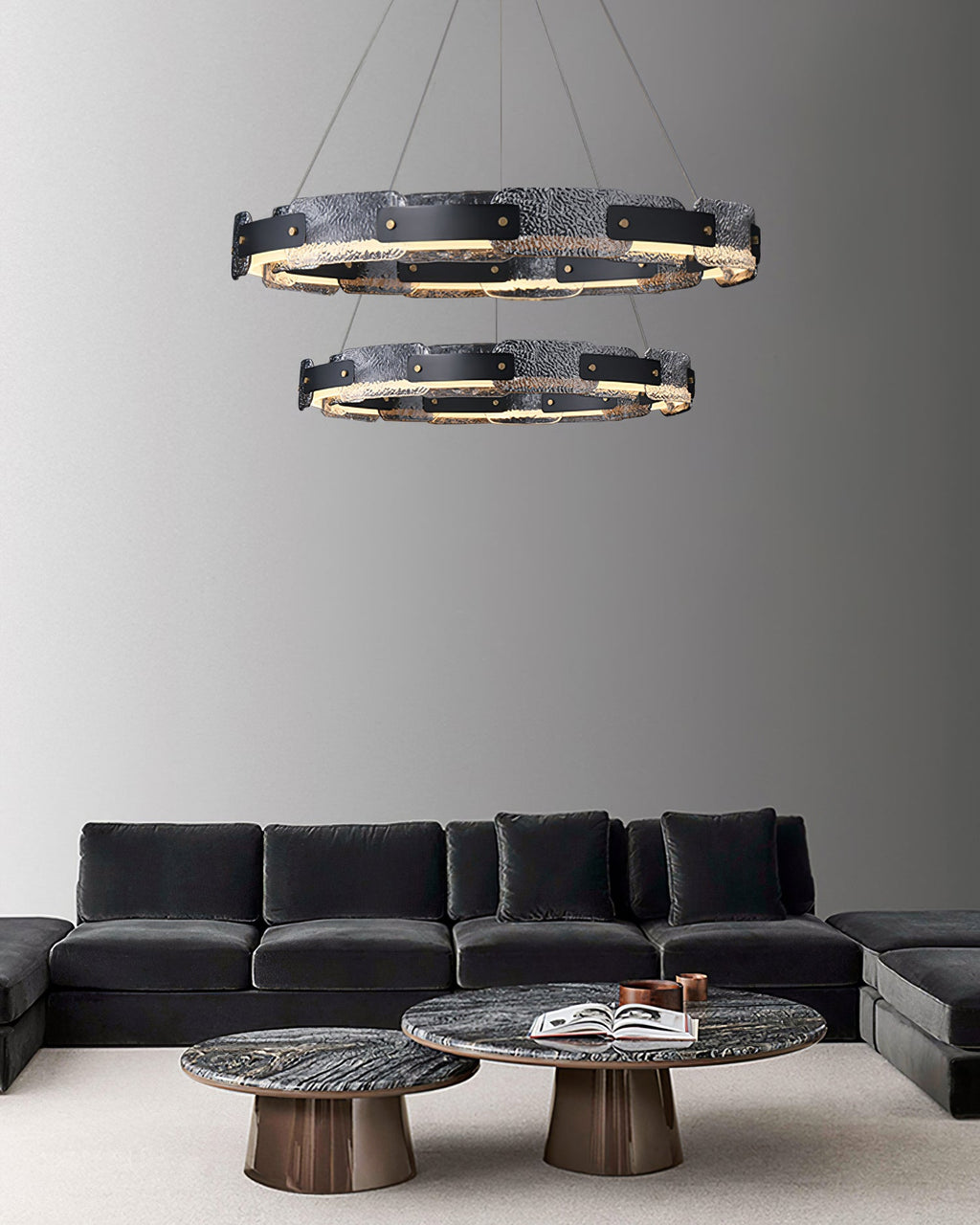 RAVENHURST CRYSTAL FUSION CHANDELIER