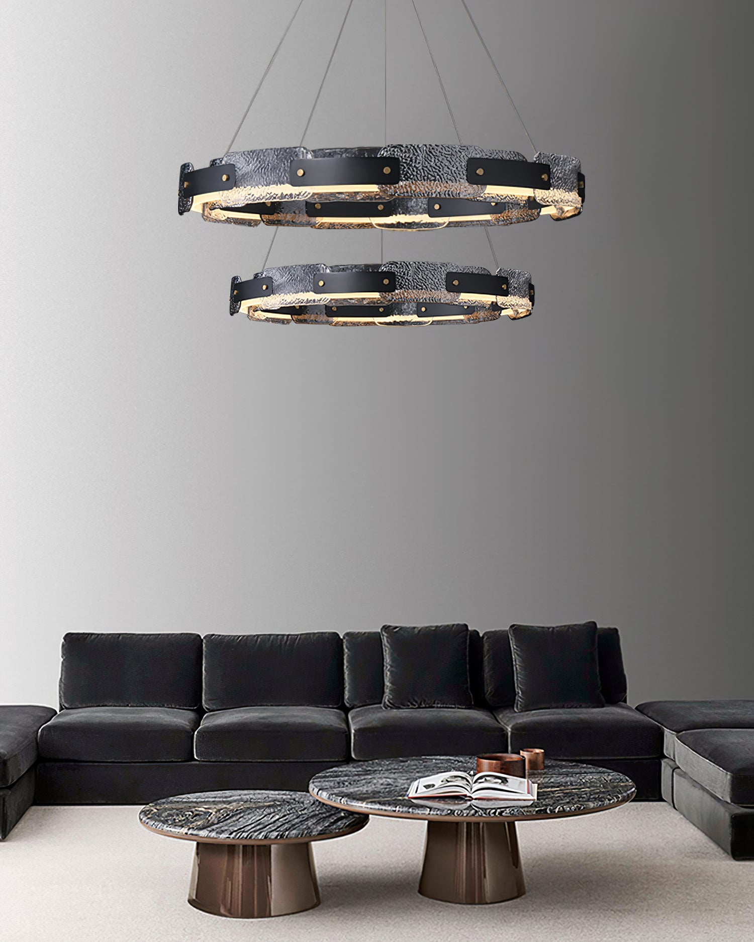 RAVENHURST CRYSTAL FUSION CHANDELIER