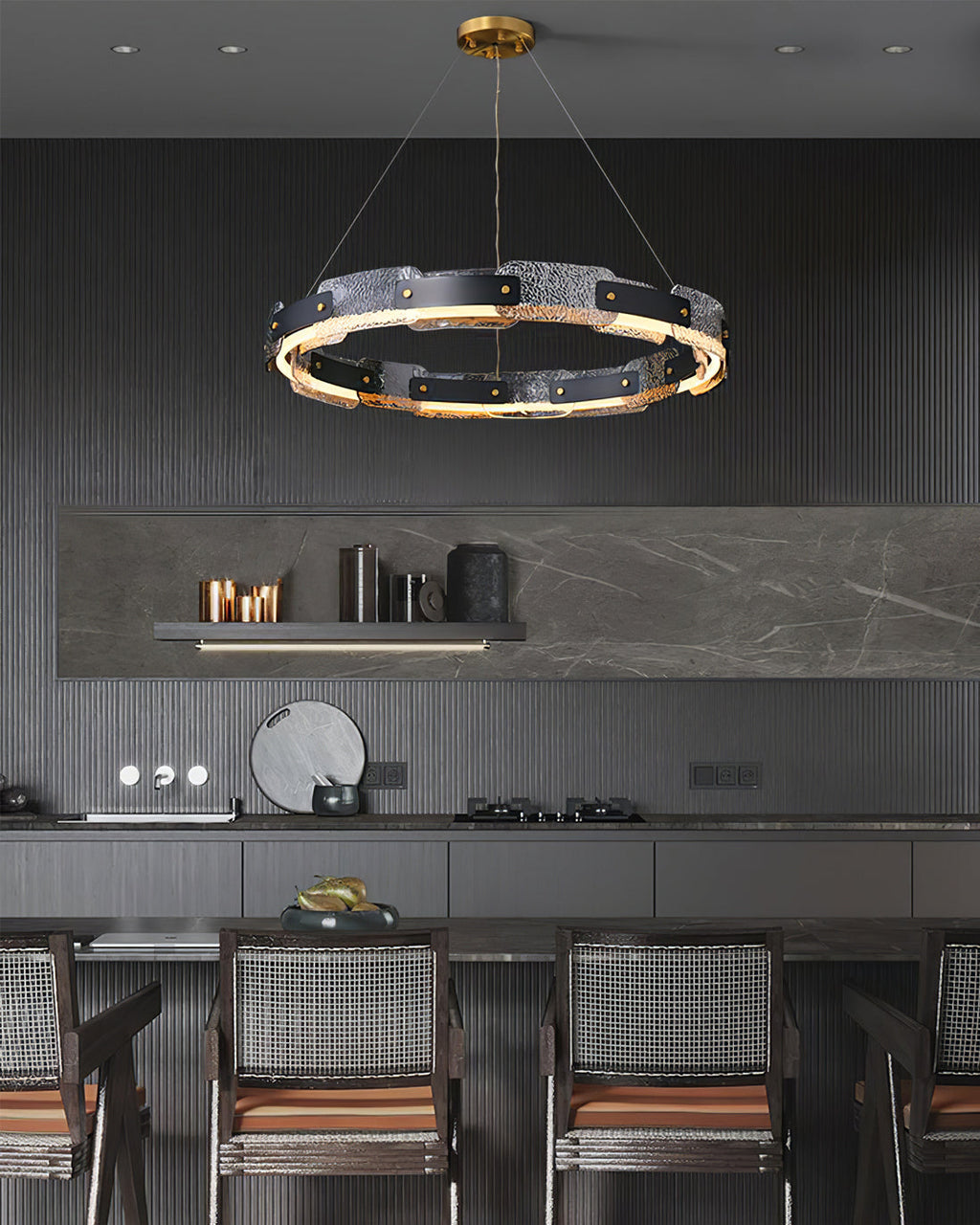 RAVENHURST CRYSTAL FUSION CHANDELIER