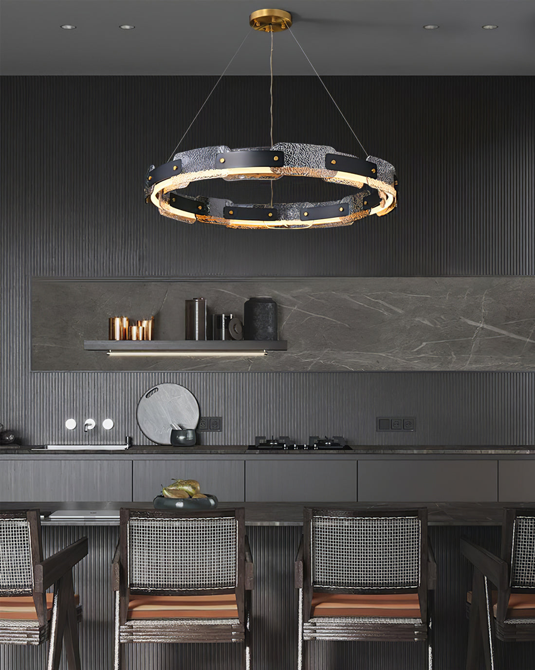 RAVENHURST CRYSTAL FUSION CHANDELIER