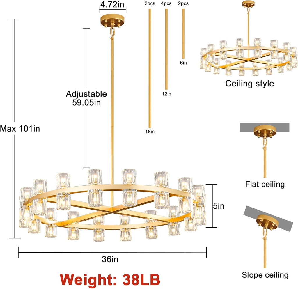 VERDANT WHEEL OF LIGHT CEILING LANTERN