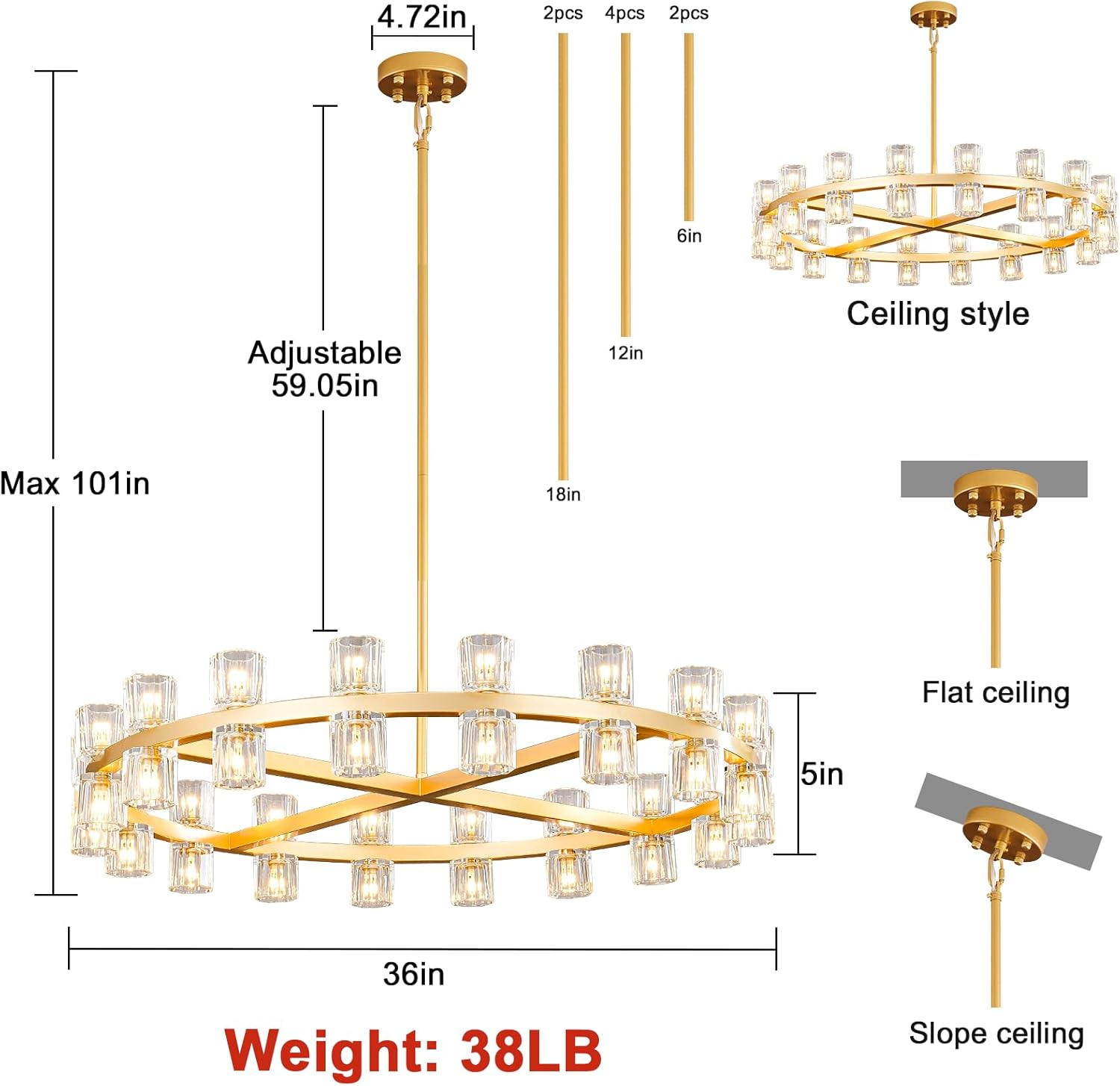 VERDANT WHEEL OF LIGHT CEILING LANTERN