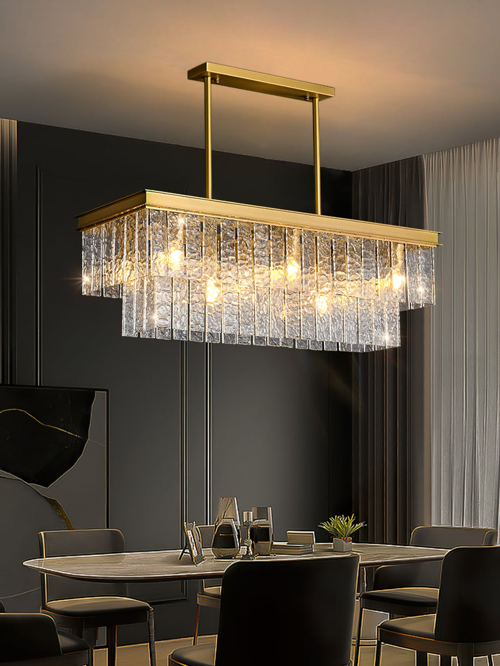 BRYNMAWR GEOMETRIC CRYSTAL LUMINAIRE