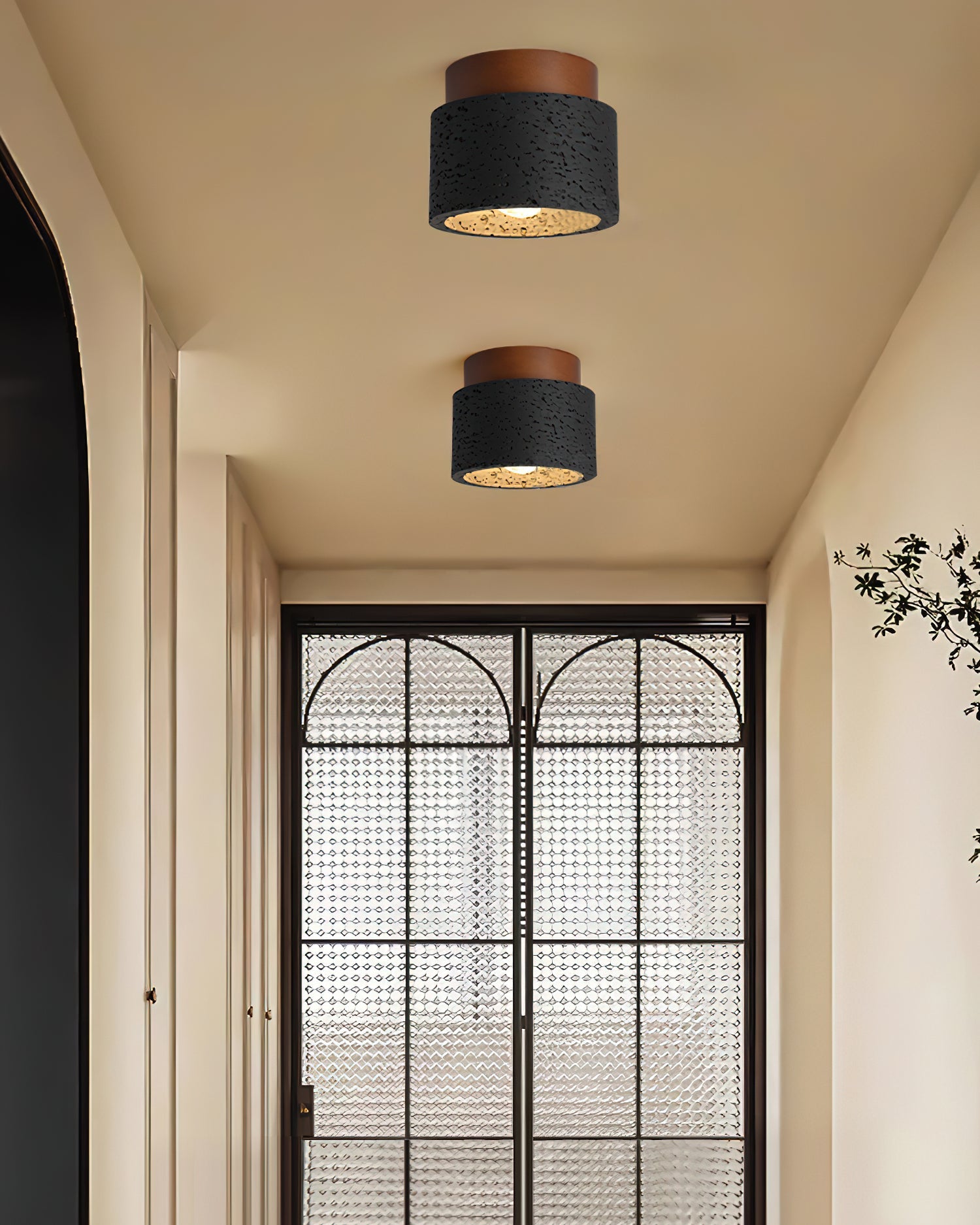 VANDERBILT ORNATE IRON CANOPY LIGHT