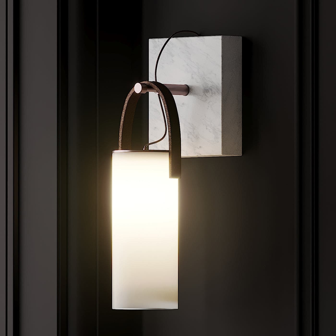 RAVENSHIRE ARCHED GLASS WALL SCONCE