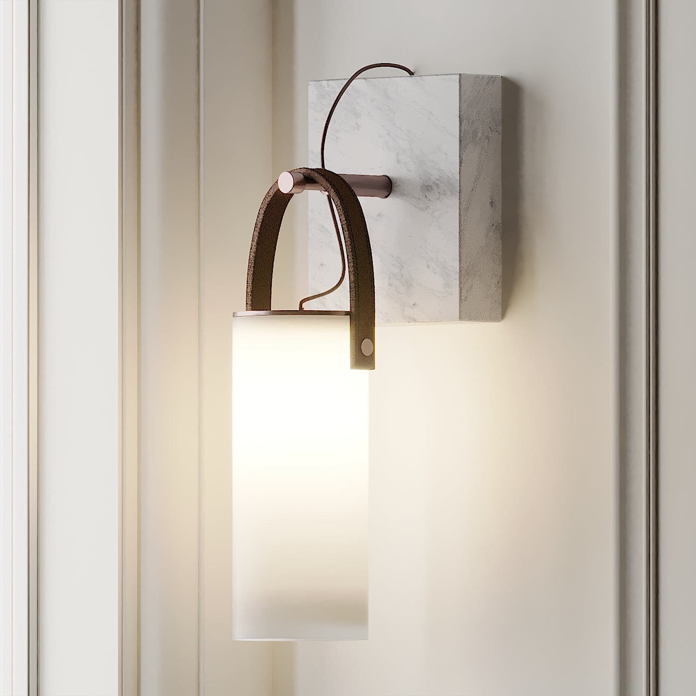 RAVENSHIRE ARCHED GLASS WALL SCONCE