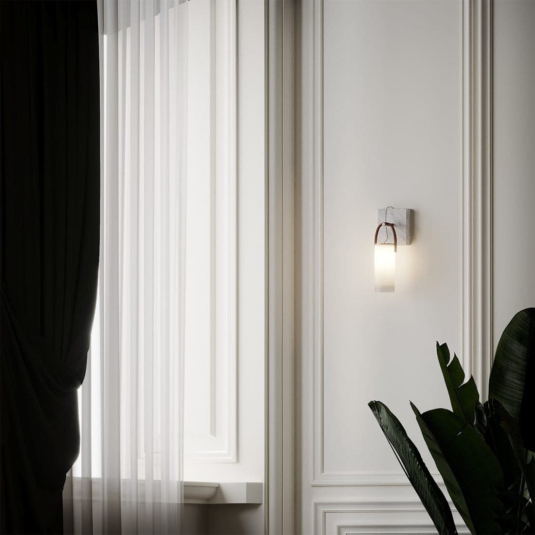 RAVENSHIRE ARCHED GLASS WALL SCONCE