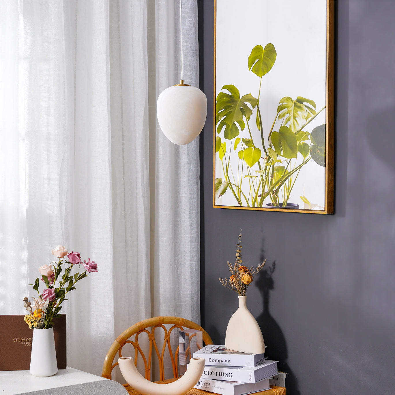FENWICK IVORY GLOW HANGING LANTERN
