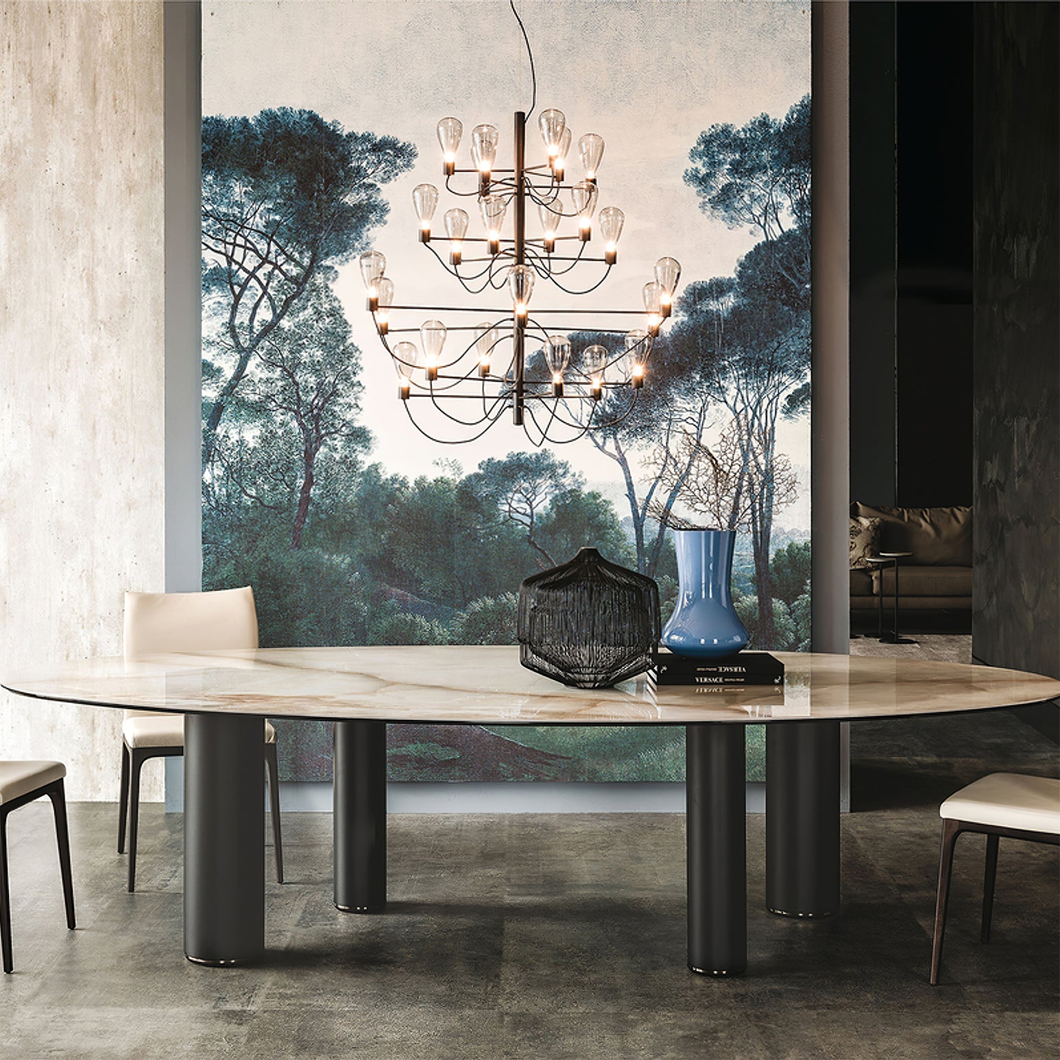 WINTHROP CRYSTAL TIERED LUMINAIRE