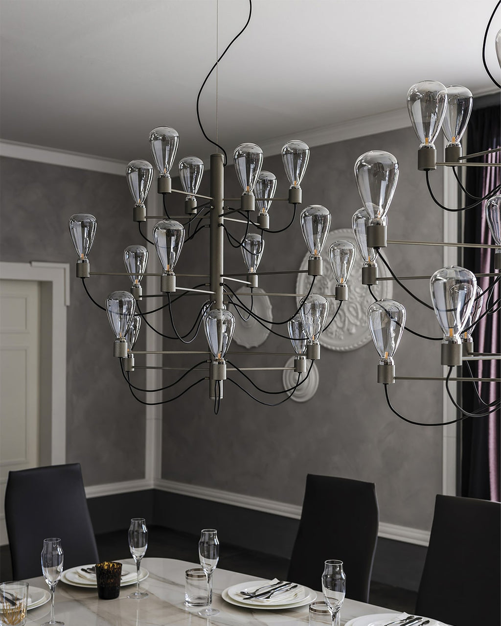 WINTHROP CRYSTAL TIERED LUMINAIRE