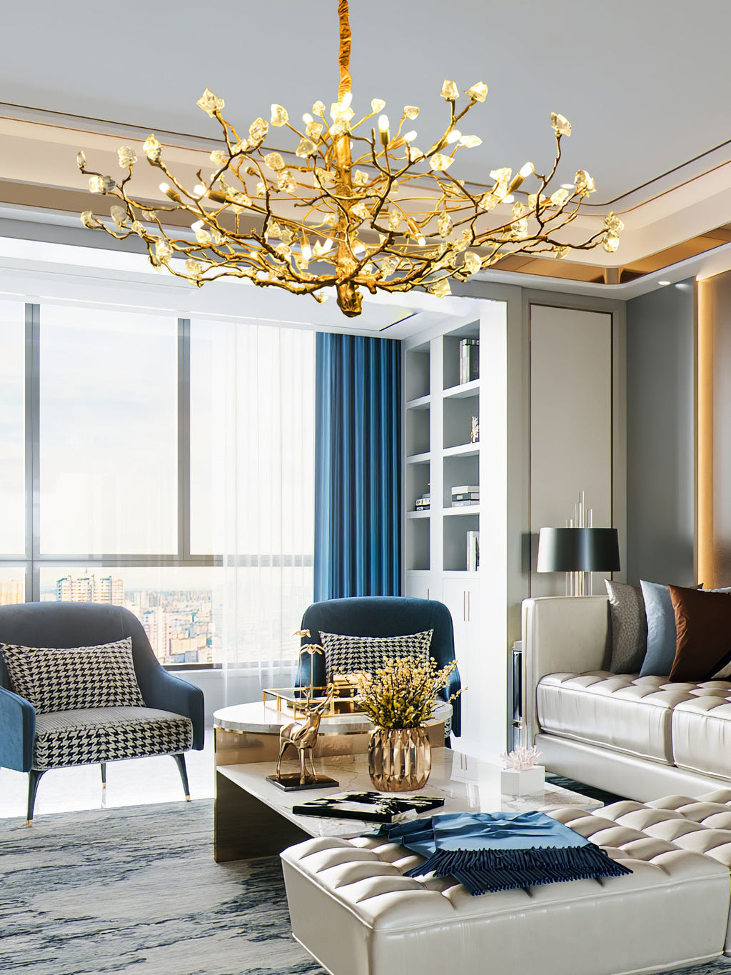CHARLESTON CRYSTAL BRANCH LIGHTING