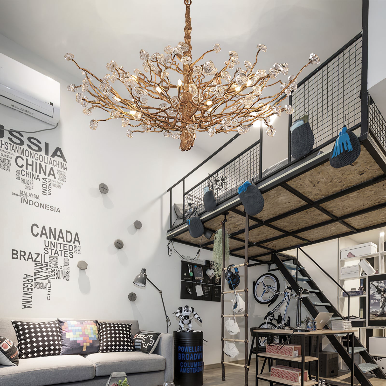 CHARLESTON CRYSTAL BRANCH LIGHTING