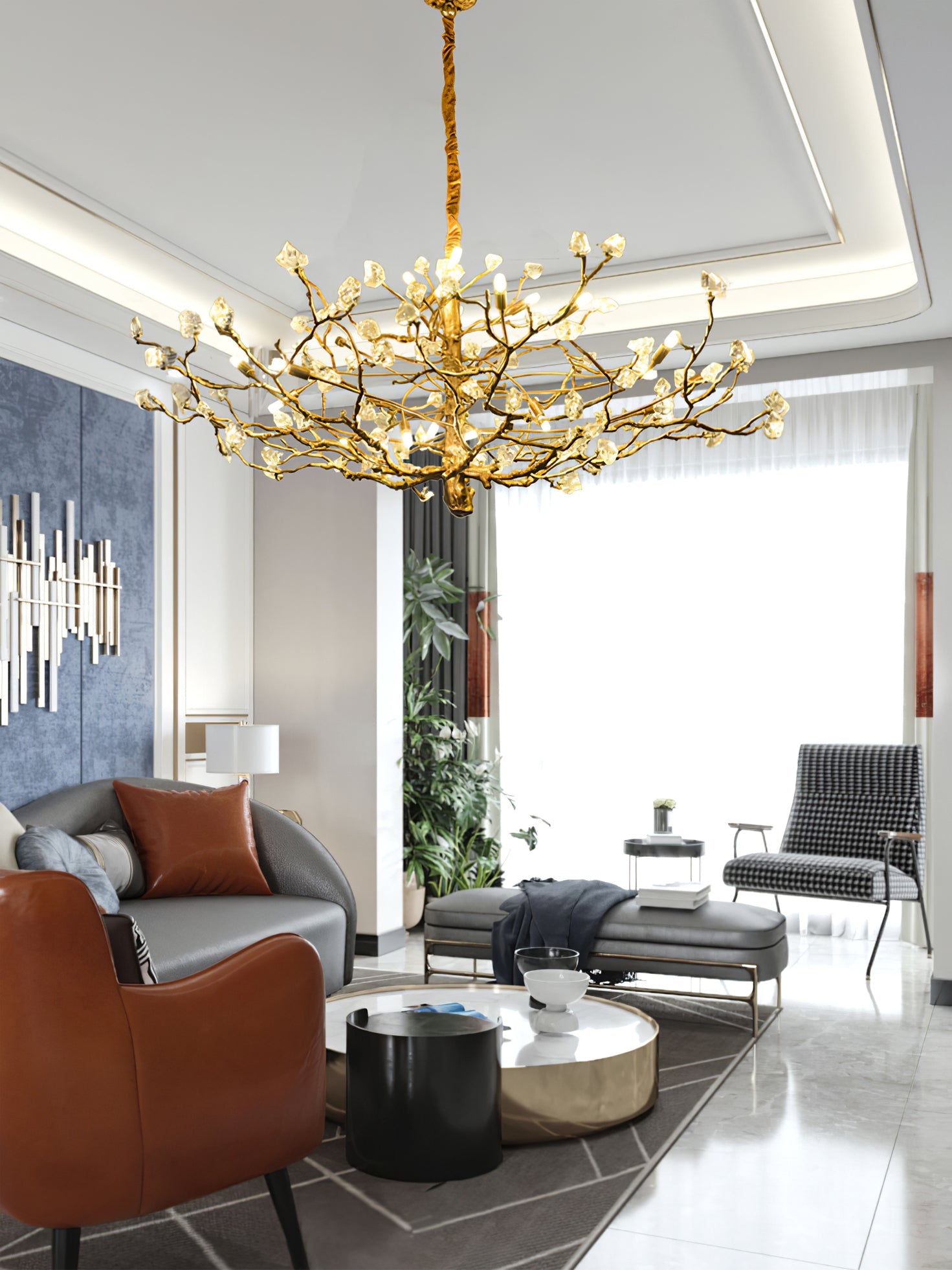 CHARLESTON CRYSTAL BRANCH LIGHTING