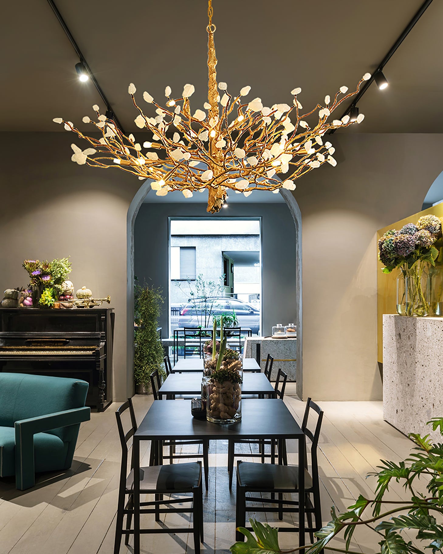 CHARLESTON CRYSTAL BRANCH LIGHTING