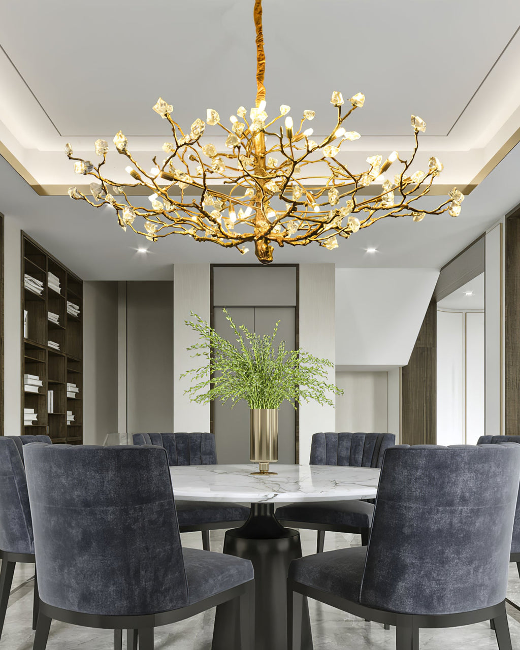 CHARLESTON CRYSTAL BRANCH LIGHTING