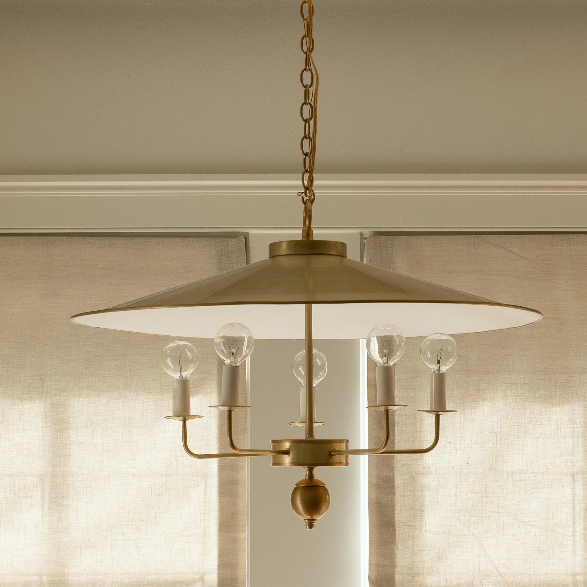 RAVENHILL IRON AND GLASS HANGING LANTERN