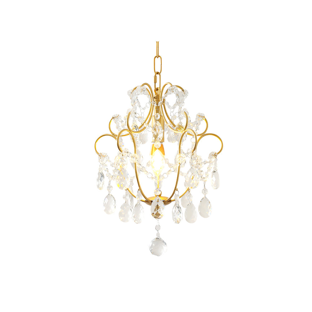 WINTHROP CRYSTAL EMBELLISHED HANGING LANTERN