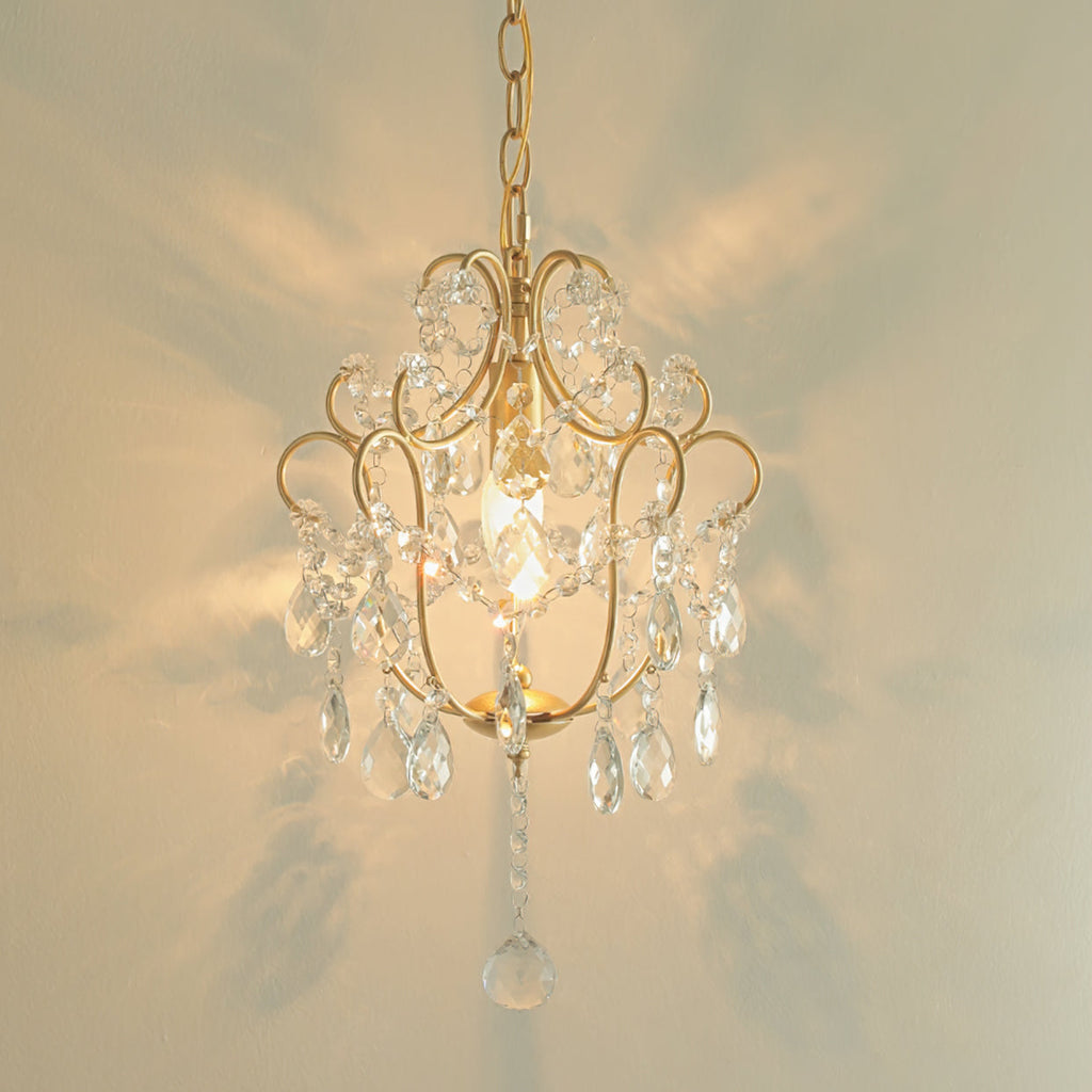 WINTHROP CRYSTAL EMBELLISHED HANGING LANTERN