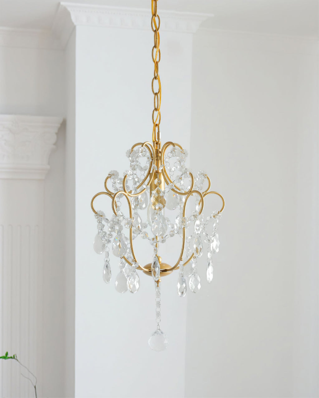 WINTHROP CRYSTAL EMBELLISHED HANGING LANTERN