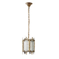 WINTHROP VINTAGE BRASS GLOBE HANGING LANTERN