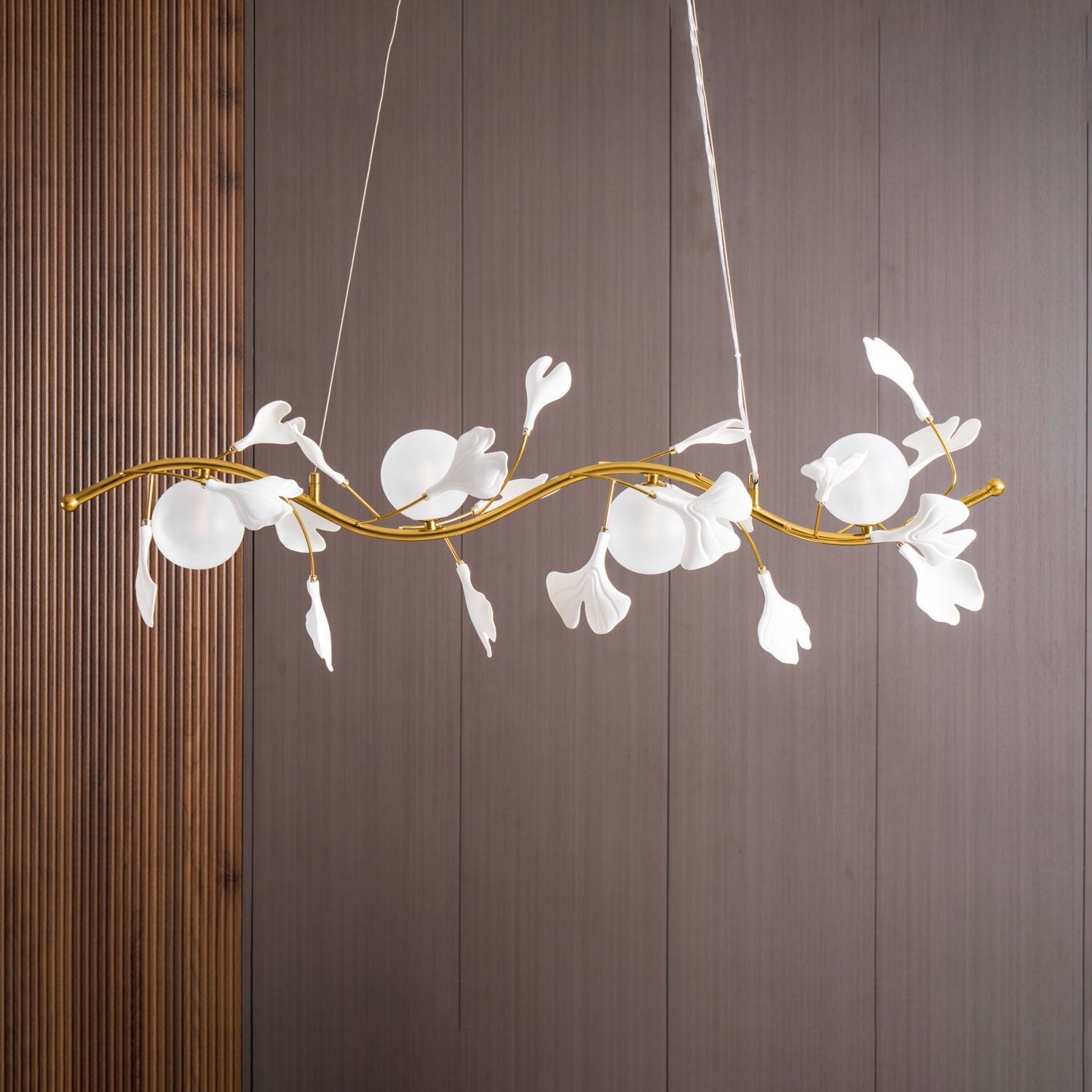 FENWICK CRYSTAL LEAF CEILING LANTERN