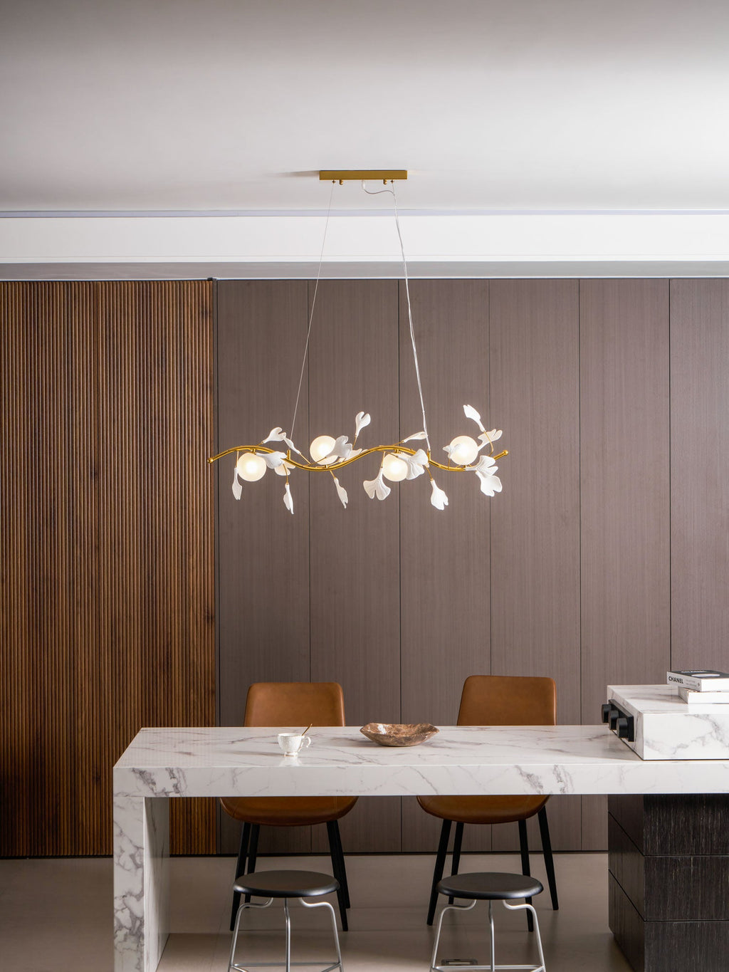 FENWICK CRYSTAL LEAF CEILING LANTERN