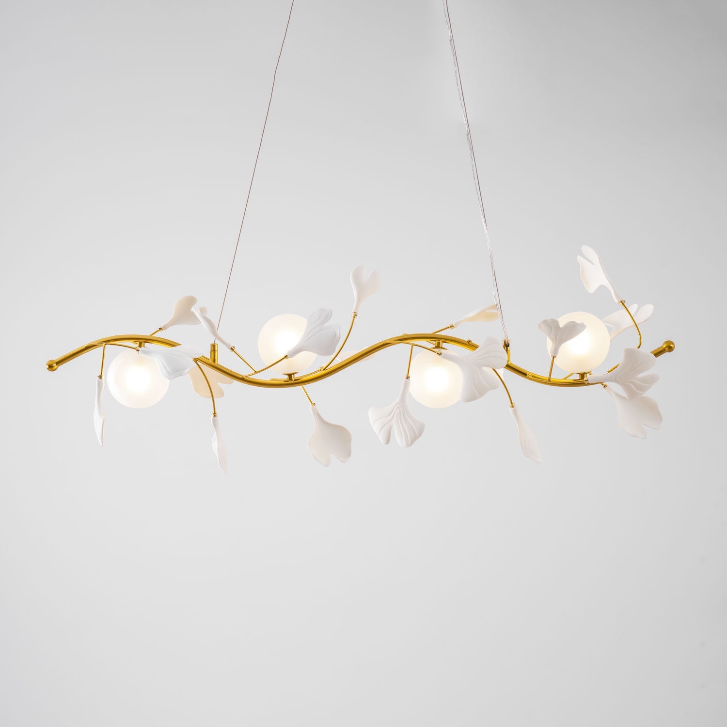 FENWICK CRYSTAL LEAF CEILING LANTERN