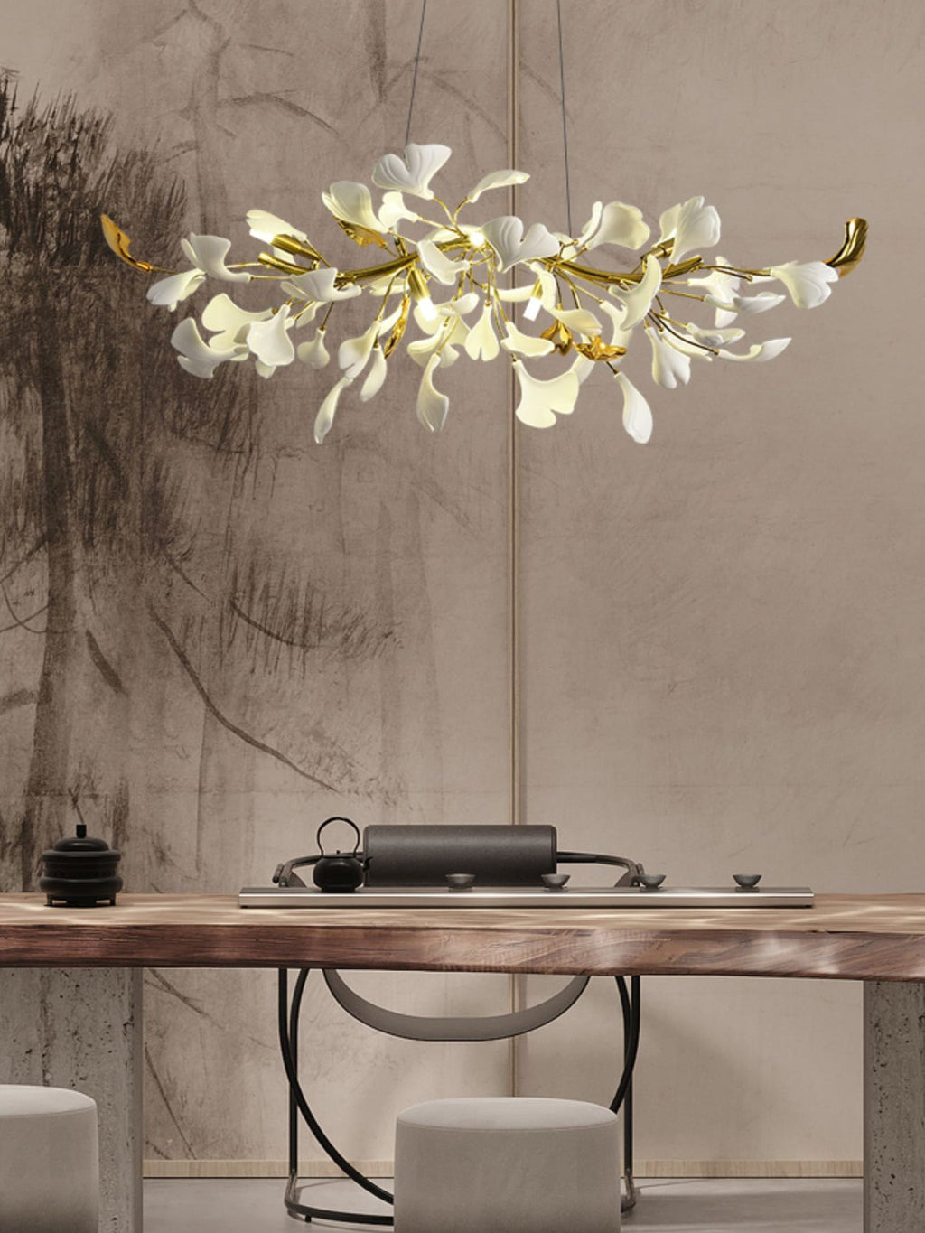 EDGEMONT GINGKO LEAF CEILING LUMINAIRE