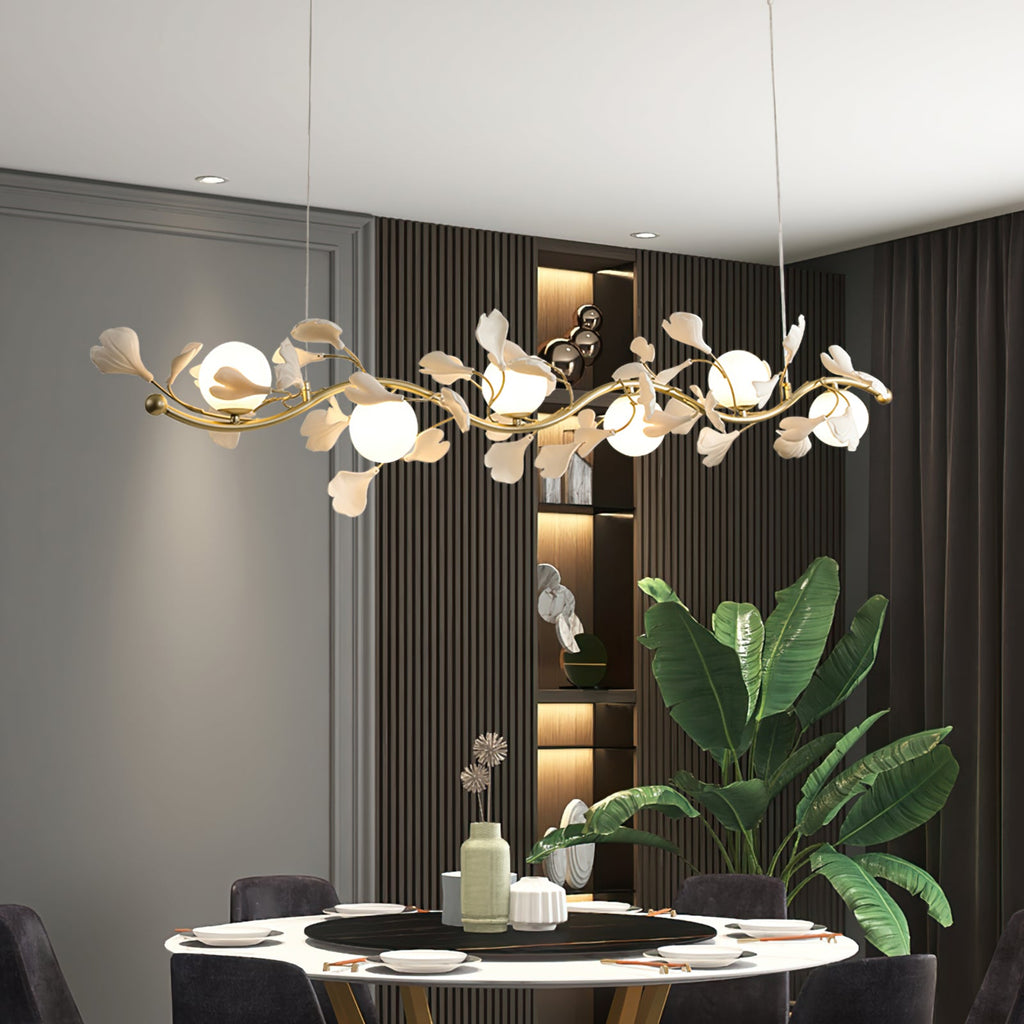FENWICK CRYSTAL LEAF CEILING LANTERN