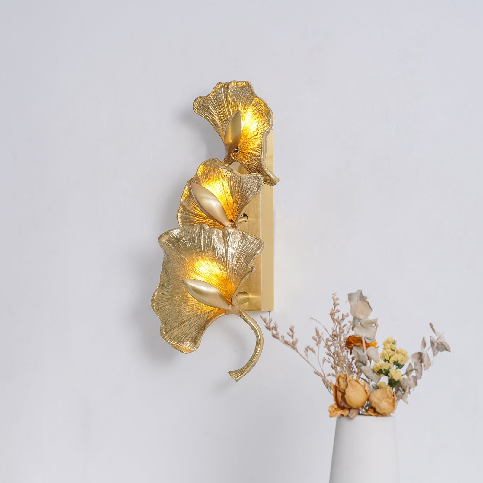 ALDERSON GINKGO INSPIRED WALL SCONCE