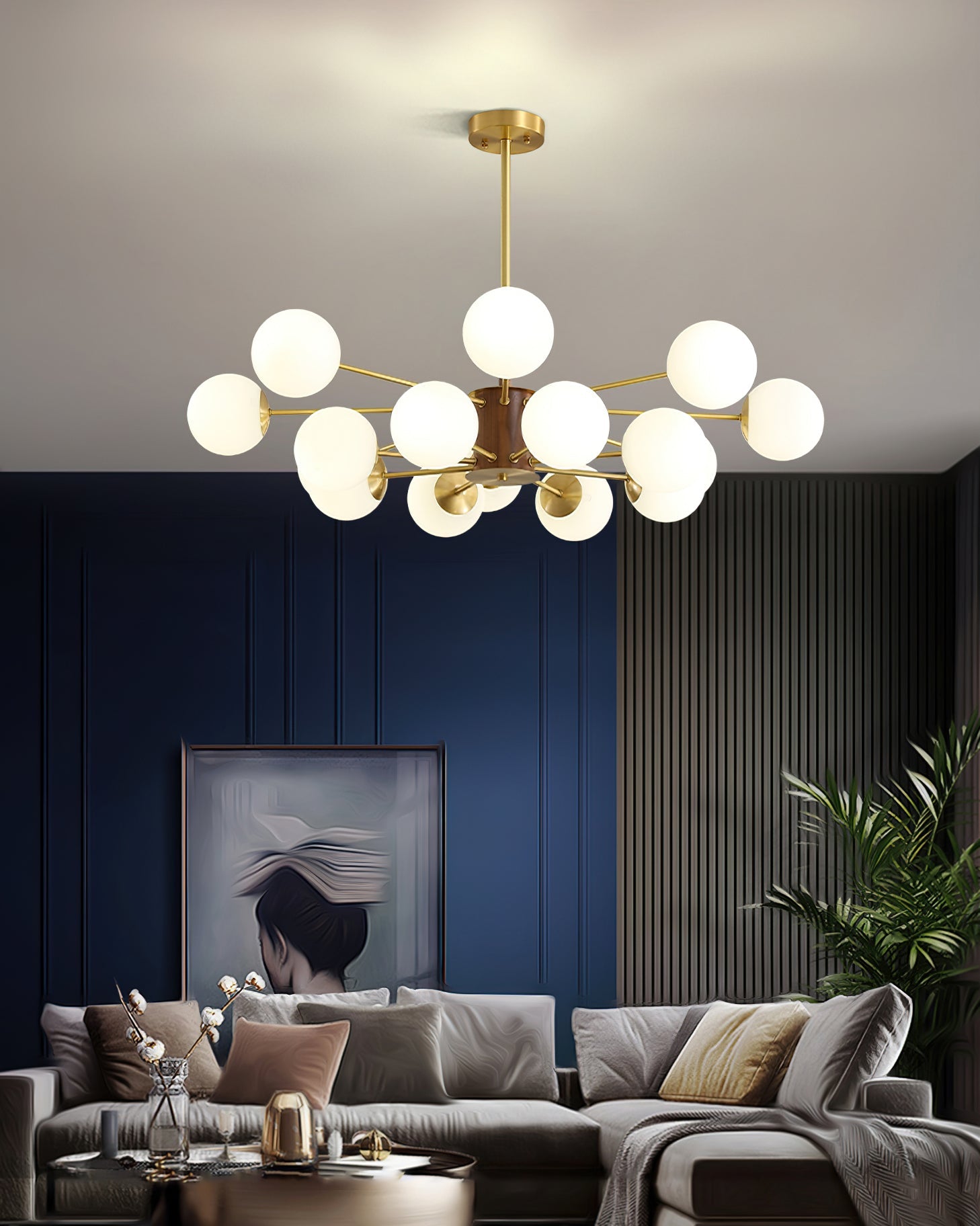 RAVENWOOD CRYSTAL ORB CHANDELIER