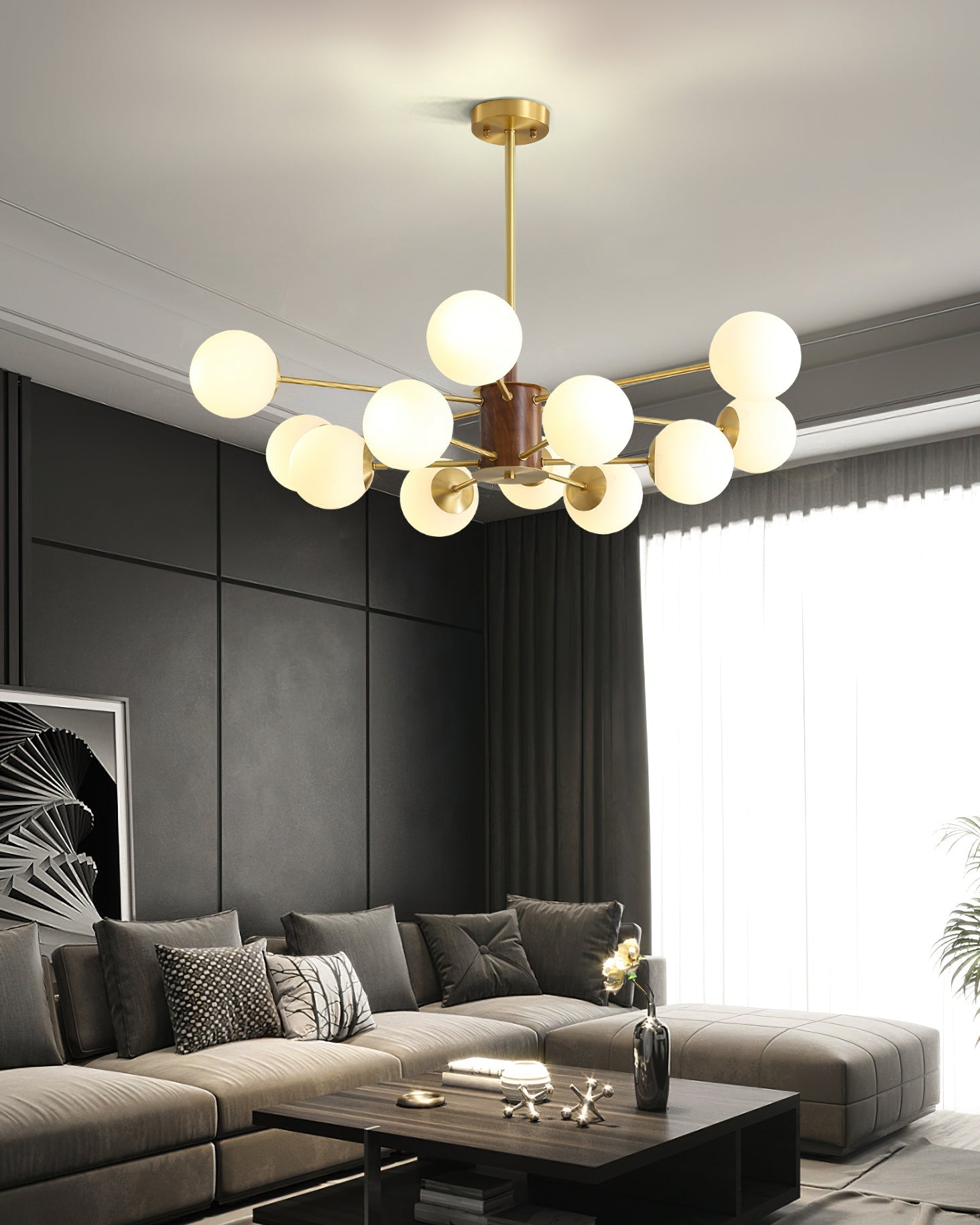 RAVENWOOD CRYSTAL ORB CHANDELIER