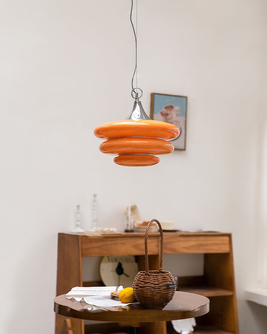 RAVENWOOD AMBER GLOW HANGING LANTERN