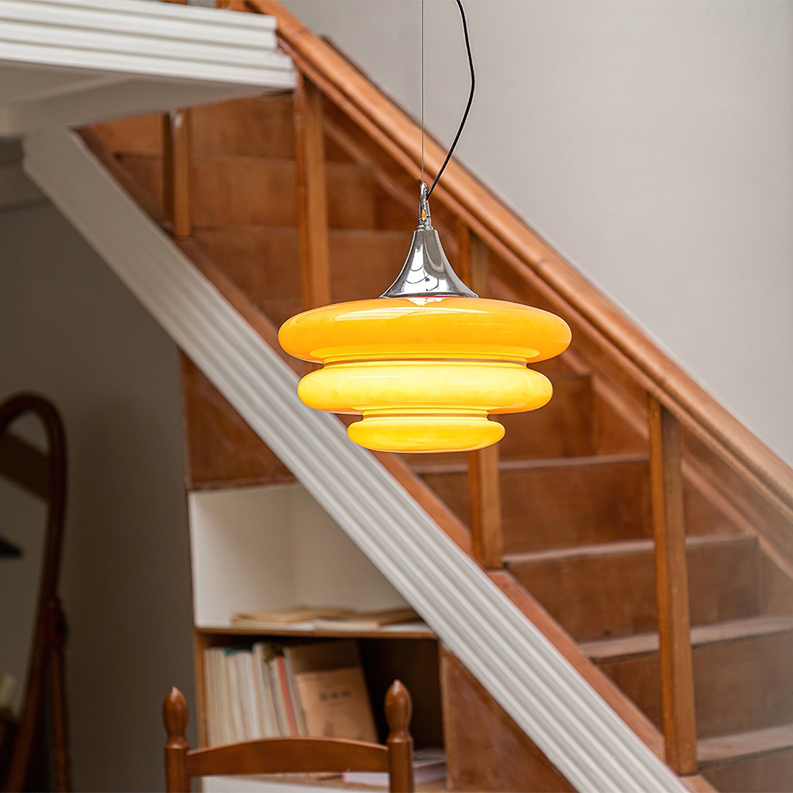 RAVENWOOD AMBER GLOW HANGING LANTERN
